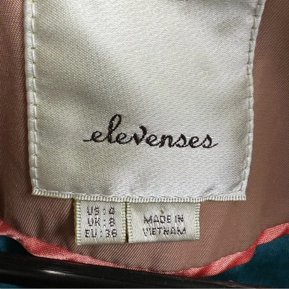 Anthropologie Elevenses Beige Ruffle Trench Coat - Picture 7 of 12